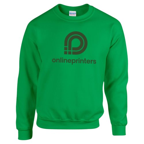 Groen gemleerd sweatshirt voor heren.