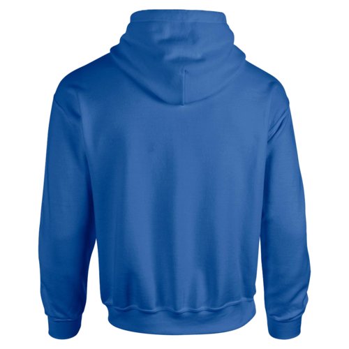 Koningsblauwe hoodie van katoenmix met capuchon en kangoeroezak.