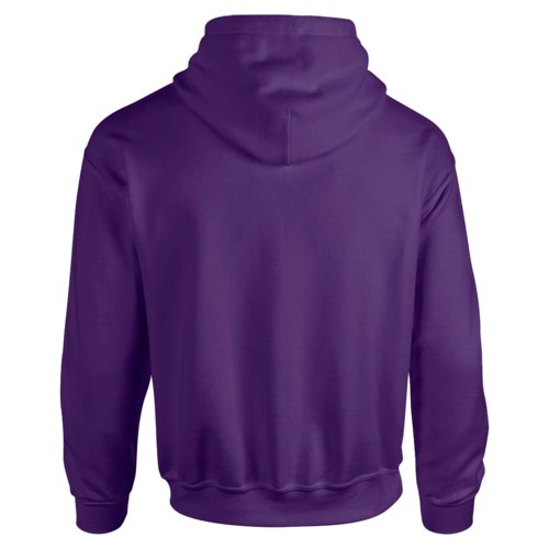 Paarse hoodie van katoenmix met capuchon en kangoeroezak.