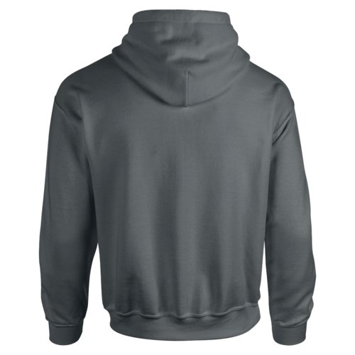 Antracietkleurige hoodie van katoenmix met capuchon.