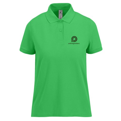 Damespoloshirt van katoen met korte mouwen.