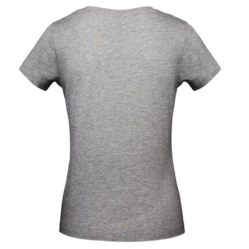 Grijs katoenen T-shirt met korte mouwen en rechte snit.