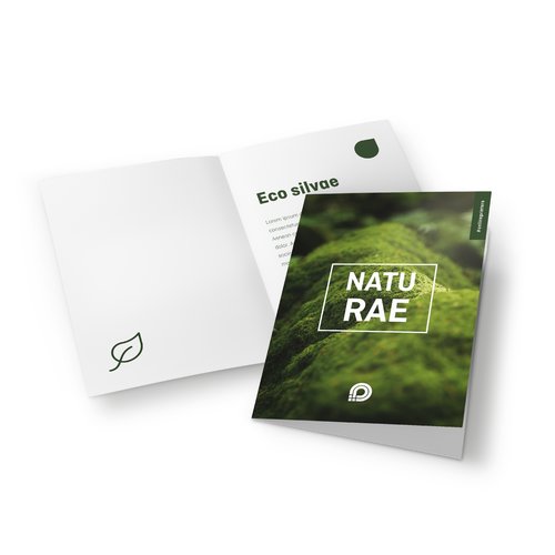 Vouwkaarten eco-/natuurpapier staand formaat, A6 1