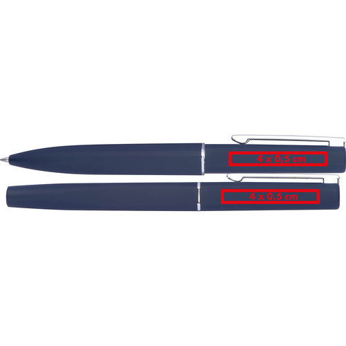 Schrijfset met balpen en etui.