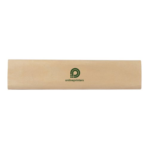 Houten schrijfset met potloden, gum en liniaal.