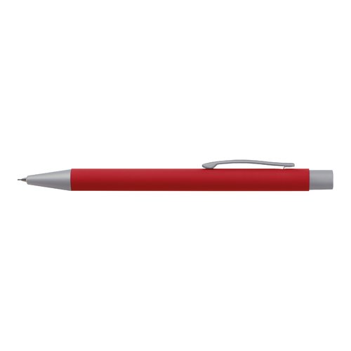 Rode schrijfset met pen en balpen met clip.