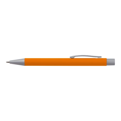 Oranje schrij &#2488;&#2503;&#2463; met balpen en etui.