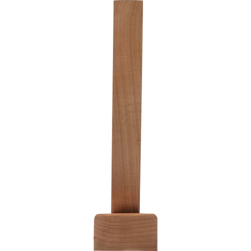 Beige trofee met bamboe voetstuk voor prijzen.