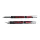 Metalen schrijfset met balpen en rollerball in een doos.