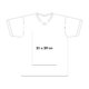 Katoenen t-shirt met V-hals en korte mouwen.