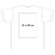 T-shirt met V-hals van stof met korte mouwen.