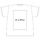 Wit katoenen T-shirt met korte mouwen en ronde hals.