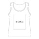 Wit katoenen tanktop met ronde hals.