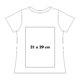 Katoenen T-shirt met korte mouwen en ronde hals.