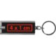Rechthoekige plastic sleutelhanger met ledlicht.