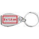 Metalen flesopener met sleutelring.