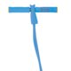 Blauwe rubberen fitness expander met handgrepen.