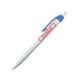 Plastic balpen met clip en drukknop.