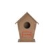 Houten vogelhuis om zelf te ontwerpen met een rond toegangsgaatje.