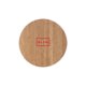 Houten kaasplank in een ronde vorm.
