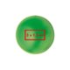 Groene rubberen anti-stressbal om in te knijpen.