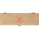 Houten wijnkist met sluiting en ruimte voor n fles.