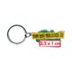 Metalen sleutelhanger met metalen ring.
