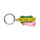 Metalen sleutelhanger met ring.