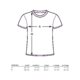 Katoenen dames T-shirt met korte mouwen en ronde hals.