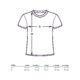 Katoenen T-shirt met korte mouwen en ronde hals.
