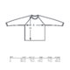 Shirt met lange mouwen van stof met ronde hals.