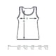 Sportief katoenen tanktop met racerback.