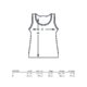 Katoenen tanktop met brede bandjes.