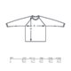 Poloshirt van stof met lange mouwen en knoopsluiting.