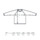 Sweatshirt van stof met lange mouwen.