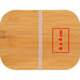 Houten broodtrommel met elastiek.