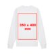 Unisex sweatshirt van stof met lange mouwen.