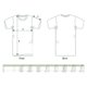 Stoffen unisex T-shirt met korte mouwen en ronde hals.