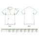 Katoenen poloshirt, unisex, met korte knoopsluiting.