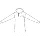 Katoenen hoodie voor dames met capuchon en trekkoord.