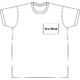 Wit katoenen T-shirt voor mannen met korte mouwen en ronde hals.