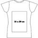 Wit katoenen T-shirt met V-hals voor dames.