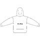 Effen kleur sweatshirt met capuchon voor heren.