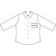 Popeline blouse met halve mouwen en knoopsluiting voor dames.