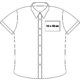 Poplin blouse met korte mouwen voor dames met knoopsluiting.
