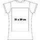 Eco dames T-shirt van stof met korte mouwen.