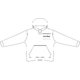 Stoffen hoodie voor dames met kangoeroezak en capuchon.