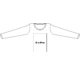 Herren T-shirt mit langen rmeln und Rundhalsausschnitt.