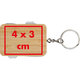 Houten sleutelhanger met metalen ring en gentegreerde flesopener.