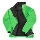 Groene softshell jas voor dames met volledige ritssluiting.